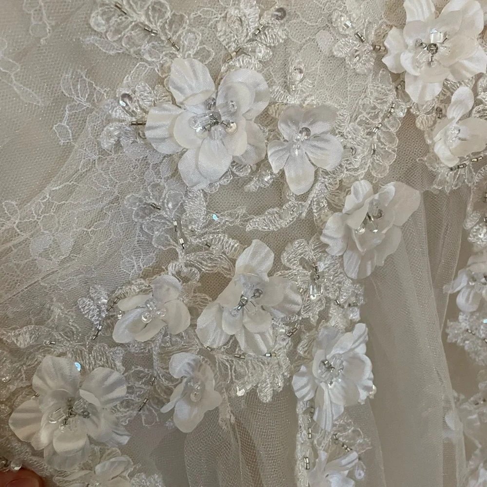 Alfred Angelo Cream Lace Dress - Picture 4 of 6